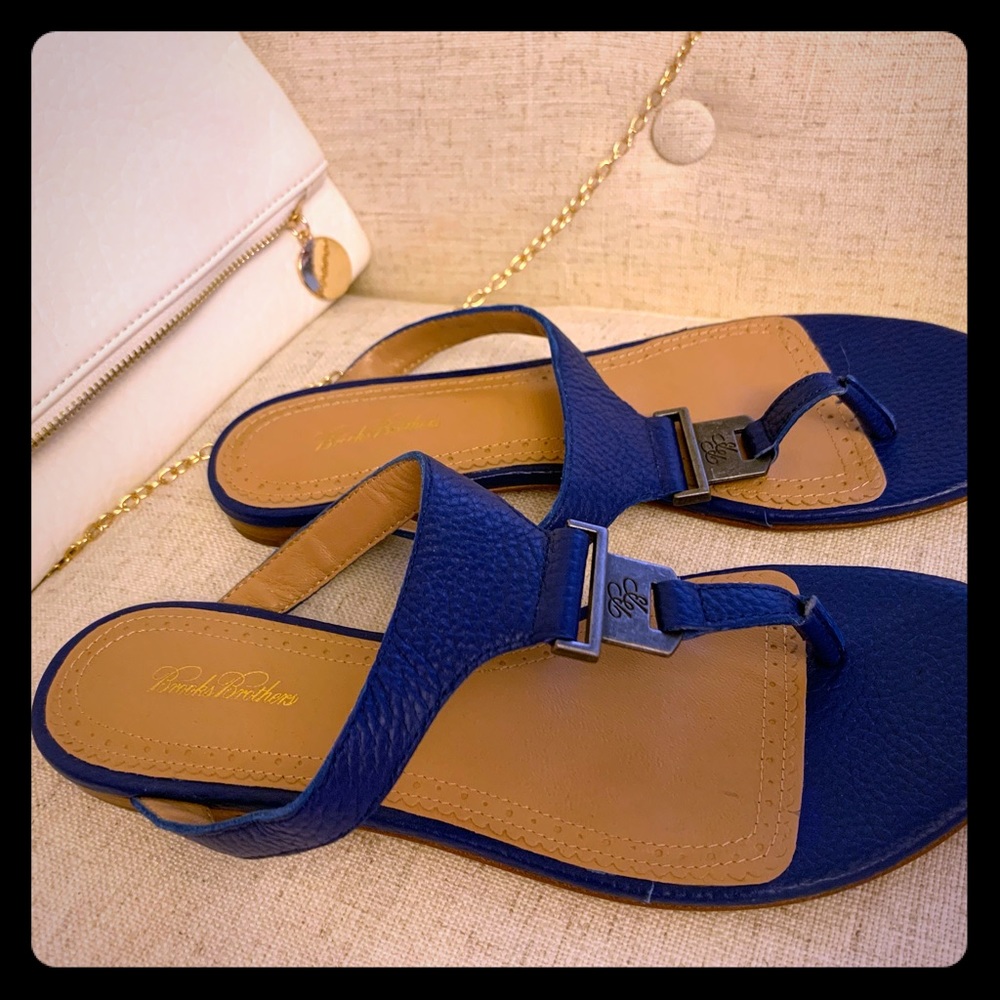 NWOT Brooks Brothers Royal Blue Flats
